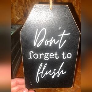 Black and White Decorative Sign